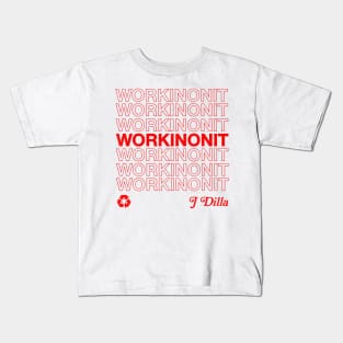 J Dilla / Workinonout / 90s Hip Hop Design Kids T-Shirt